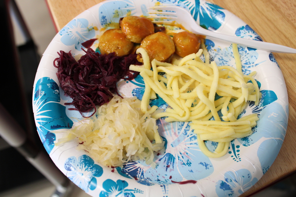 Plate of German food