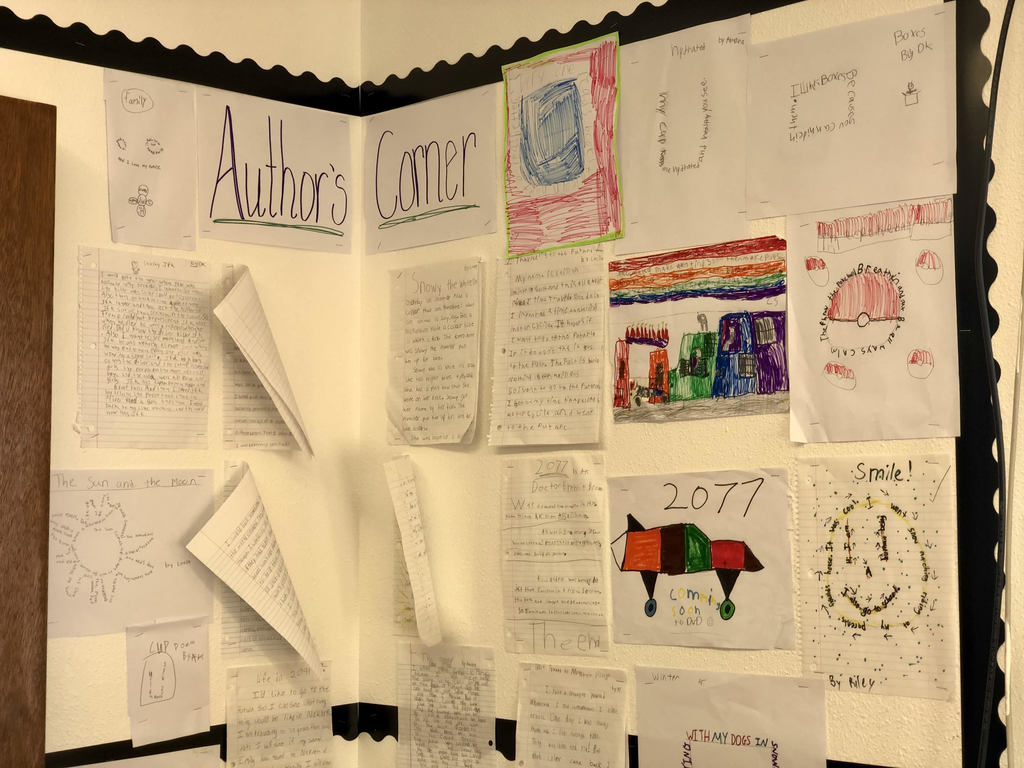 Picture of the students' stories and poems