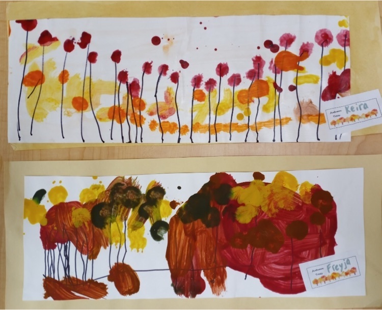 autumn trees by 3’s